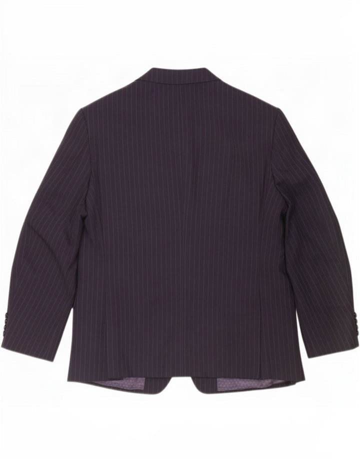 Marks & Spencer Herren-Blazer mit 2 Knöpfen, Gr. 42, Marineblau, Nadelstreifen