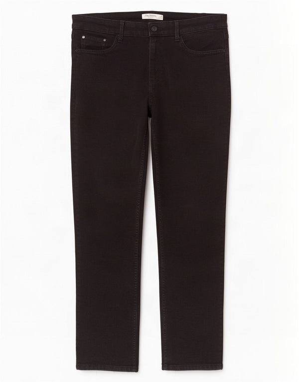 Marks & Spencer Damen The Sienna Straight Jeans UK 14 Large W32 L28 Schwarz