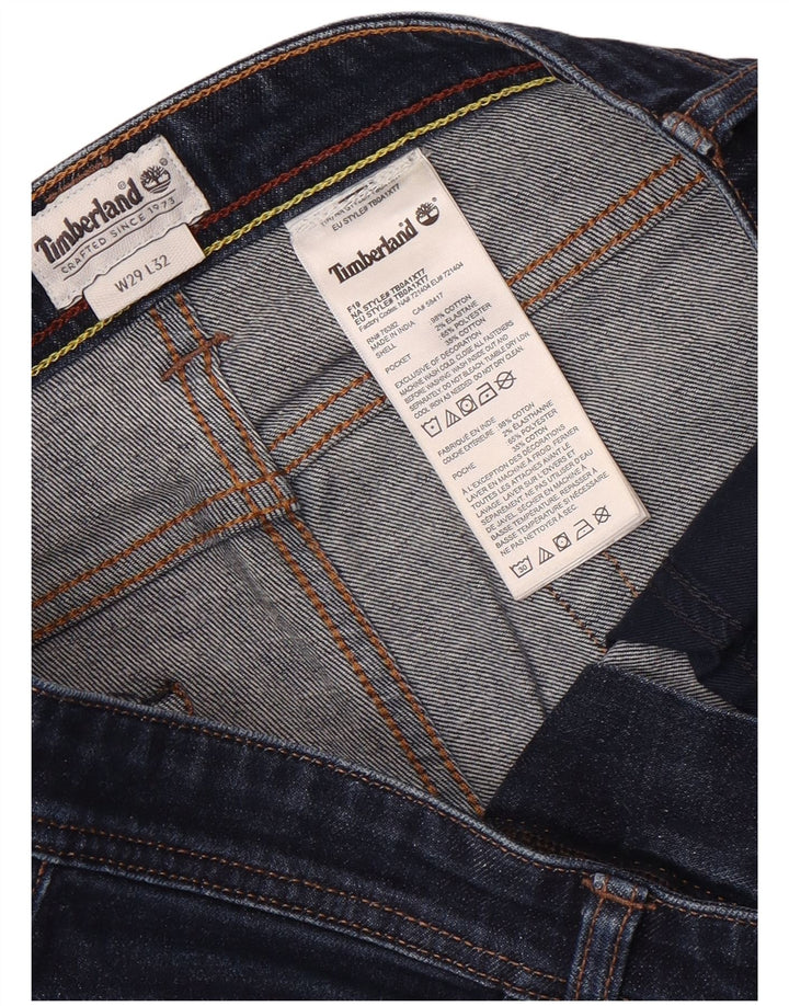 Timberland Herren Slim Jeans W29 L32 Marineblau Baumwolle
