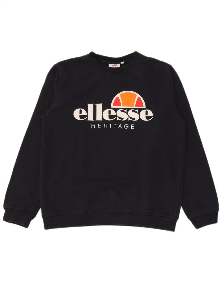Ellesse Jungen Heritage Graphic Sweatshirt Pullover 13-14 Jahre Marineblau