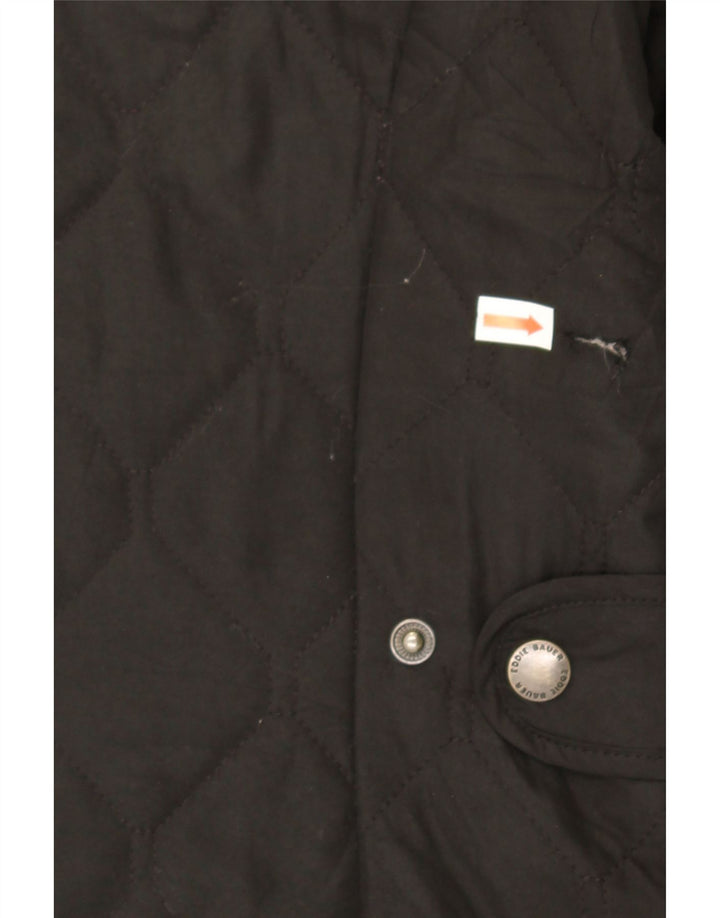 EDDIE BAUER Womens Quilted Jacket UK 14 Medium Black Polyester Vintage Eddie Bauer and Second-Hand Eddie Bauer from Messina Hembry 
