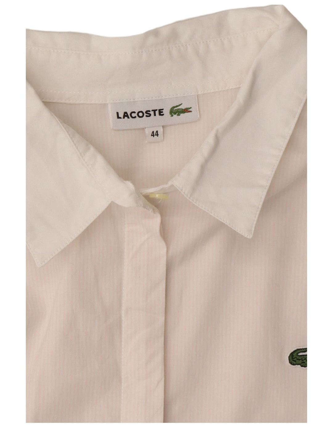 LACOSTE Damen-Hemd, Größe 44, groß, rosa Nadelstreifen