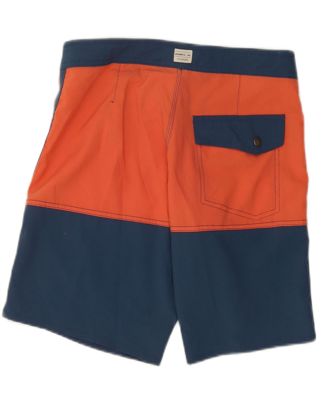 O'Neill Herren-Badeshorts aus mittelorangefarbenem Colourblock-Polyester