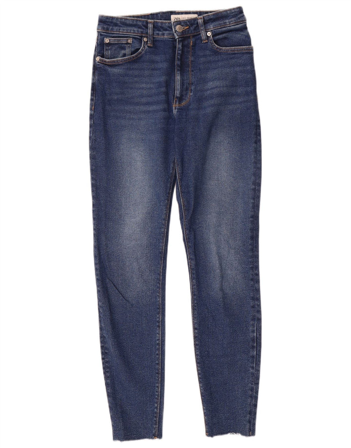 Zara Damen Skinny Jeans EU 40 Medium W30 L28 Blau