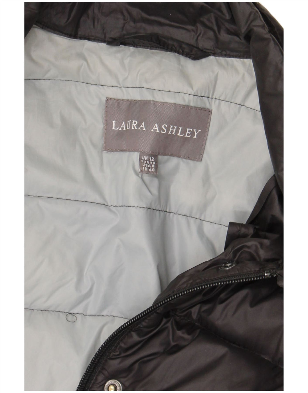 Laura Ashley Damen Wattierte Jacke UK 12 Medium Schwarz