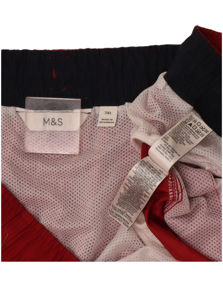 Marks & Spencer Herren Badeshorts 3XL Rot Polyester