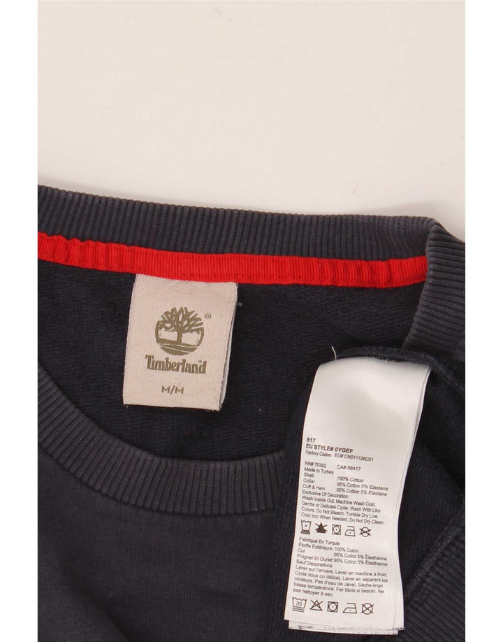 Timberland Herren Grafik-Sweatshirt-Pullover, mittelmarineblaue Baumwolle