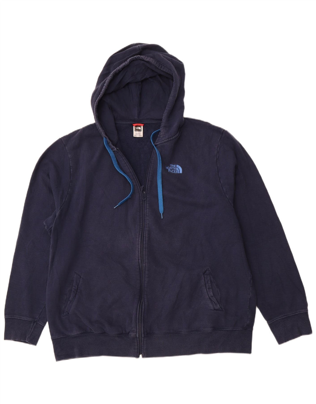 THE NORTH FACE Herren-Kapuzenpullover mit Reißverschluss, 2XL, Marineblau, Baumwolle