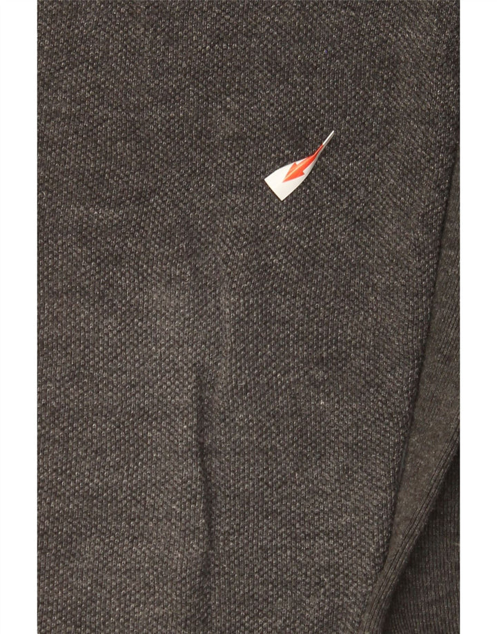 Zara Herren-Sweatshirt-Pullover aus mittelgrauer Baumwolle