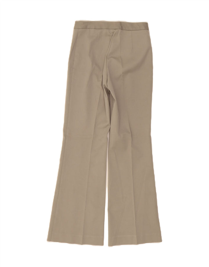 BENETTON Womens Bootcut Casual Trousers IT 40 Small W28 L30 Grey Polyester Vintage Benetton and Second-Hand Benetton from Messina Hembry 