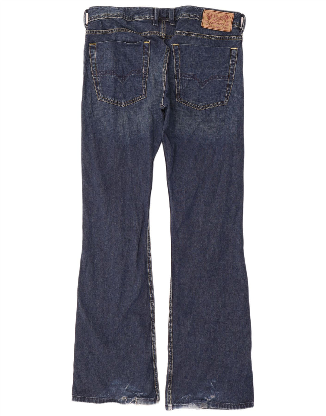 Diesel Herren Bootcut Jeans W32 L33 Blaue Baumwolle