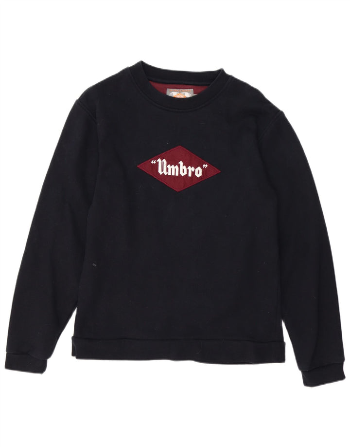 UMBRO Herren-Sweatshirt mit Grafik, Größe S, schwarze Baumwolle