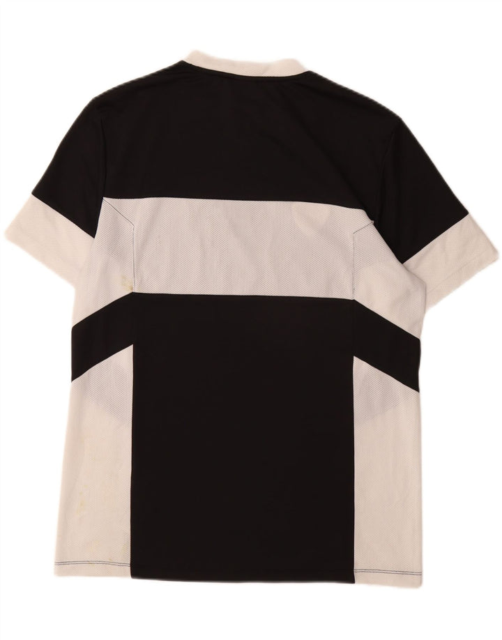NIKE Mens Dri Fit Graphic T-Shirt Top Large Black Colourblock Polyester Vintage Nike and Second-Hand Nike from Messina Hembry 