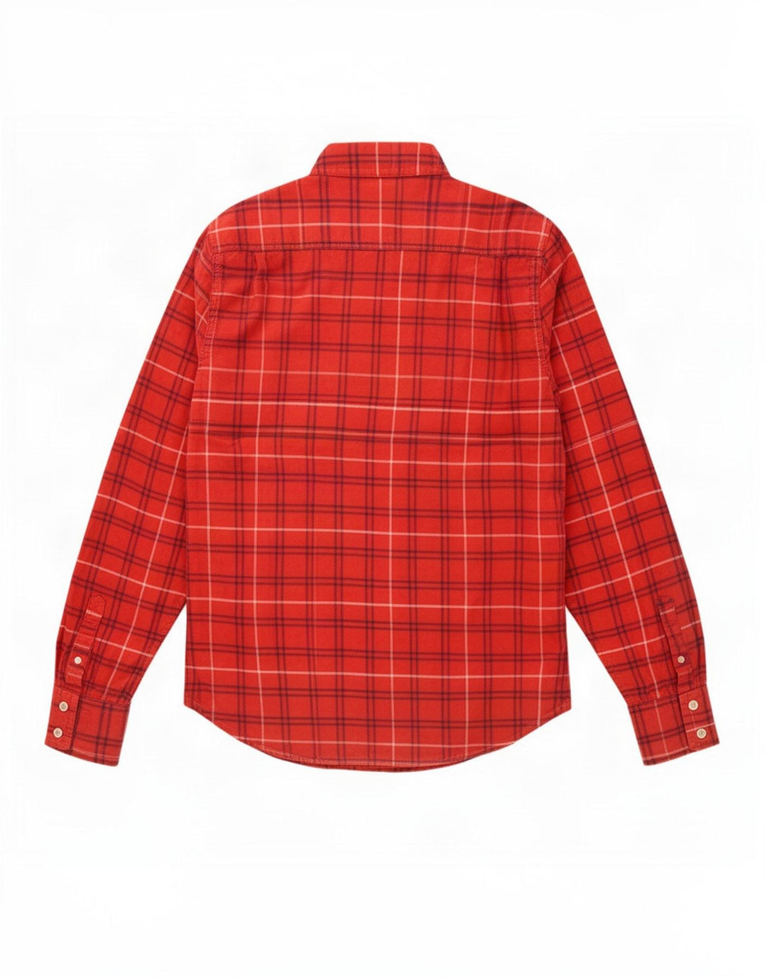Superdry Herren-Flanellhemd, groß, rot kariert, Baumwolle