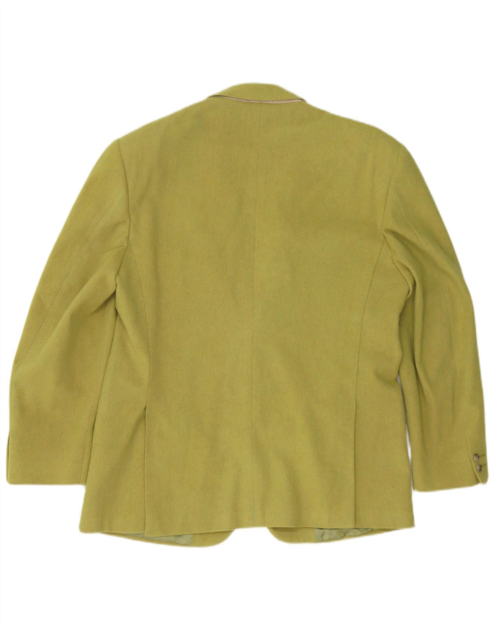 Trussardi Herren-Blazer mit 2 Knöpfen, IT 52 XL, grüne Wolle
