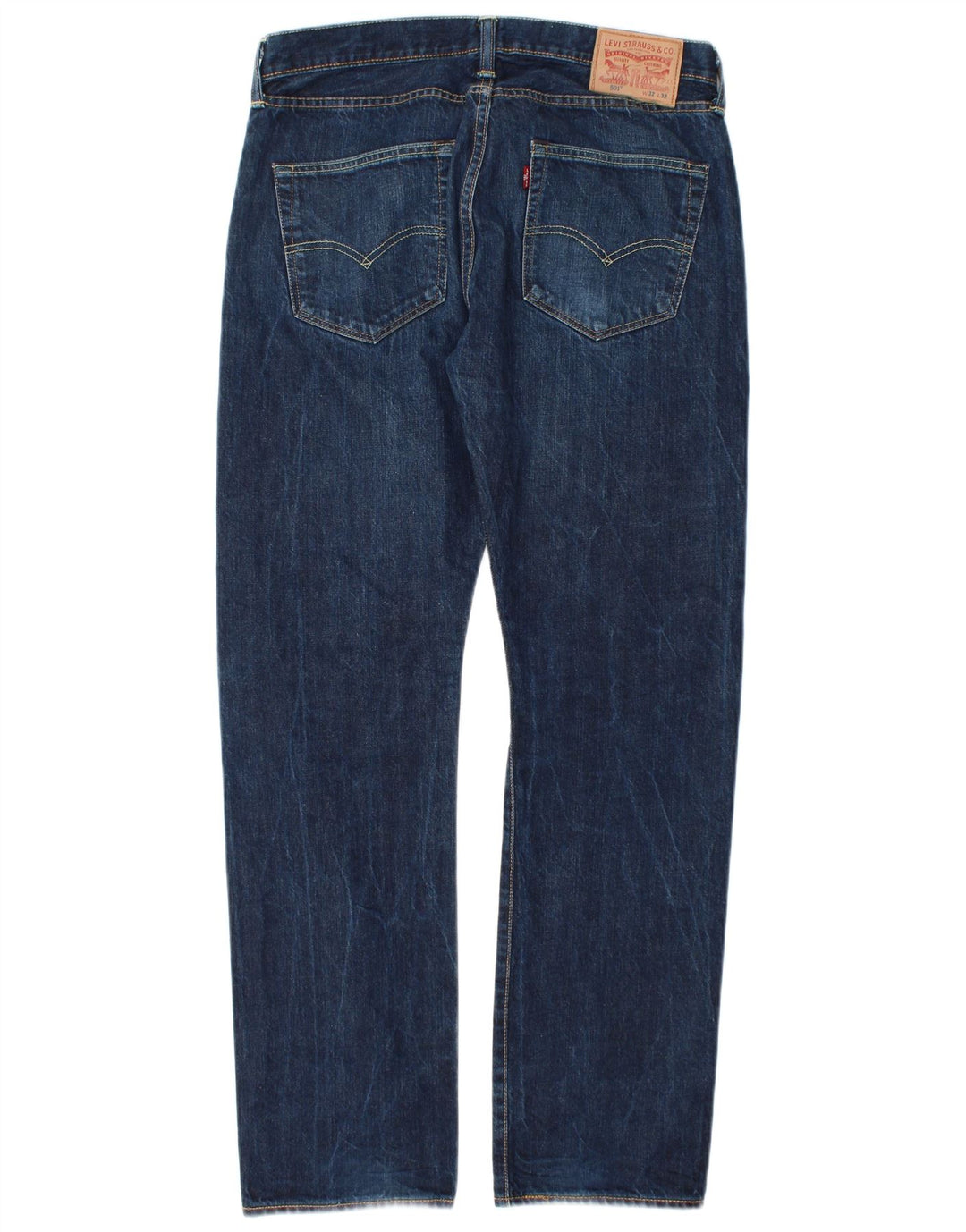 Levi's Herren 501 Straight Jeans W32 L32 Blaue Baumwolle