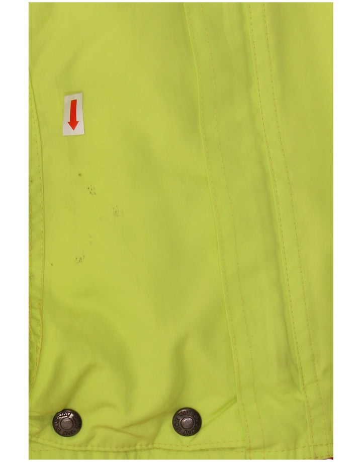 Norwegen Herren-Skijacke mit Kapuze, IT 50, groß, grünes Colourblock-Nylon