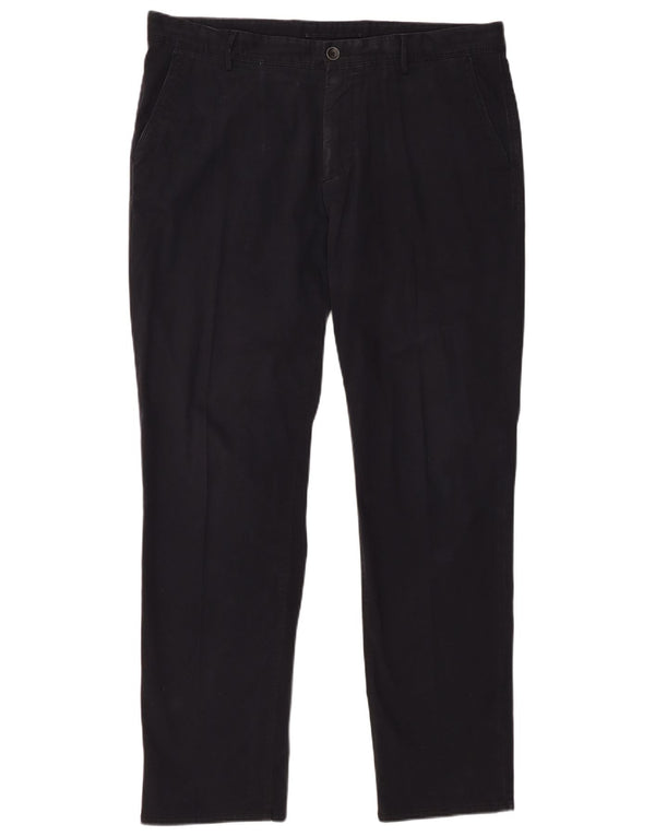 MASSIMO DUTTI Herren-Chinohose mit normaler Passform, EU 44, Größe L, W34, L31, Schwarz