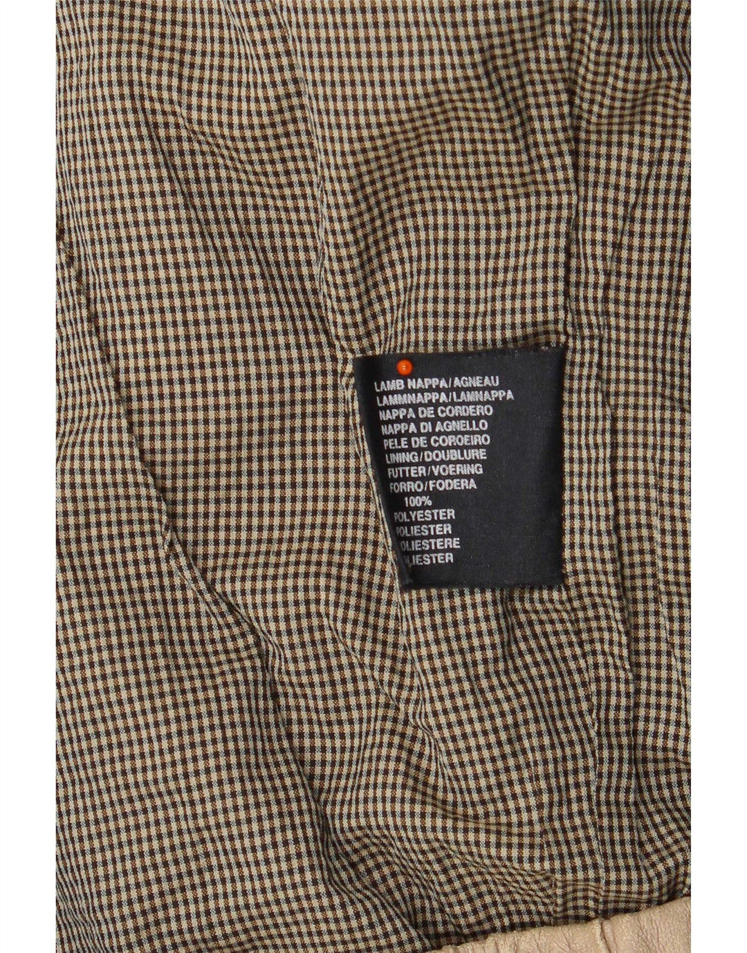Vintage Herren Lederjacke UK 42 XL Beige