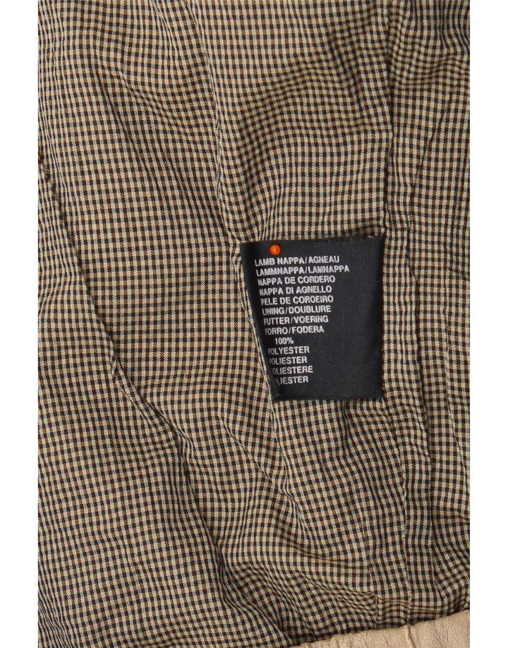 Vintage Herren Lederjacke UK 42 XL Beige