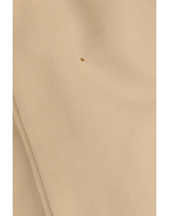 Jaeger Damen Übergroßer zweireihiger Mantel UK 14 Mittelbeige Schurwolle