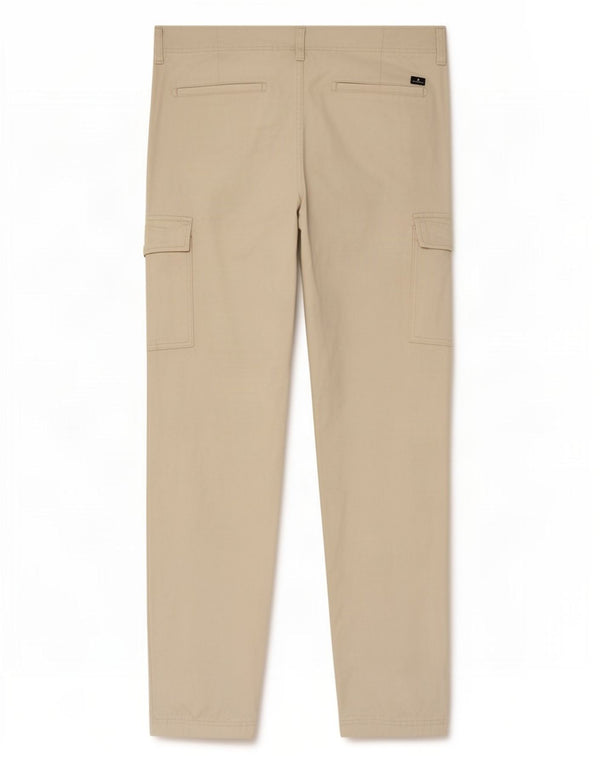 Jack & Jones Mens Joggers Cargo Trousers W34 L32 Off White Cotton