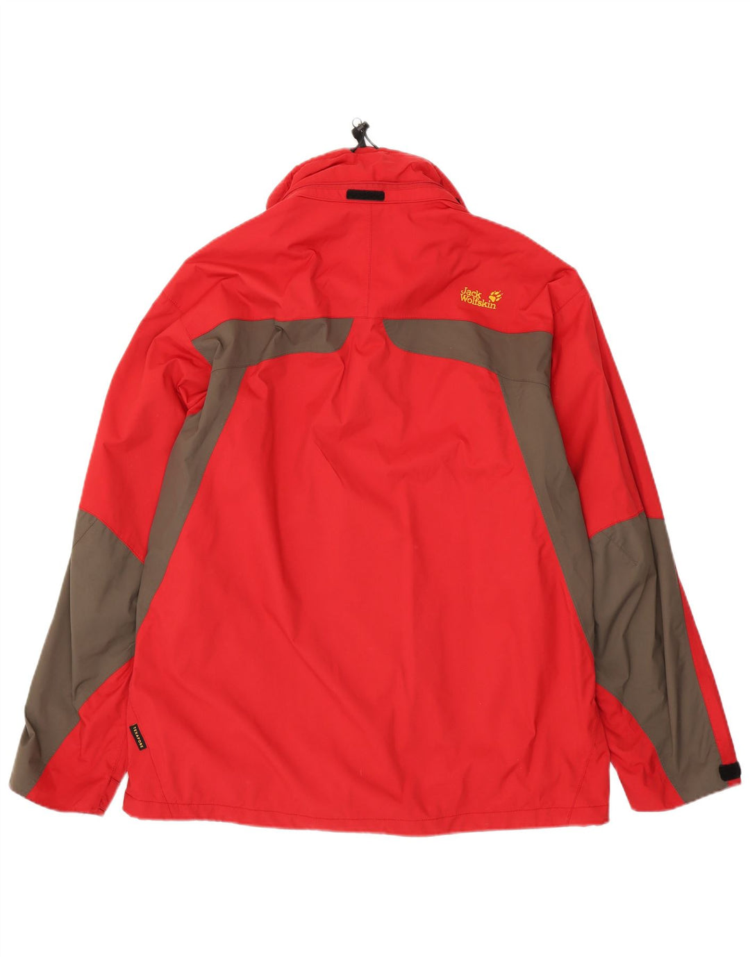 Jack Wolfskin Herren Regenjacke UK 48 2XL Rot Colourblock Polyamid