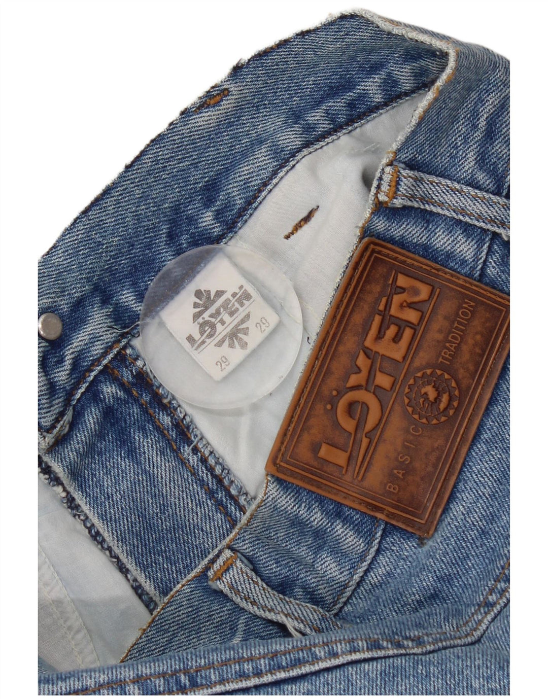 Vintage Damen Mini Jeansrock W29 Mittelblaue Baumwolle