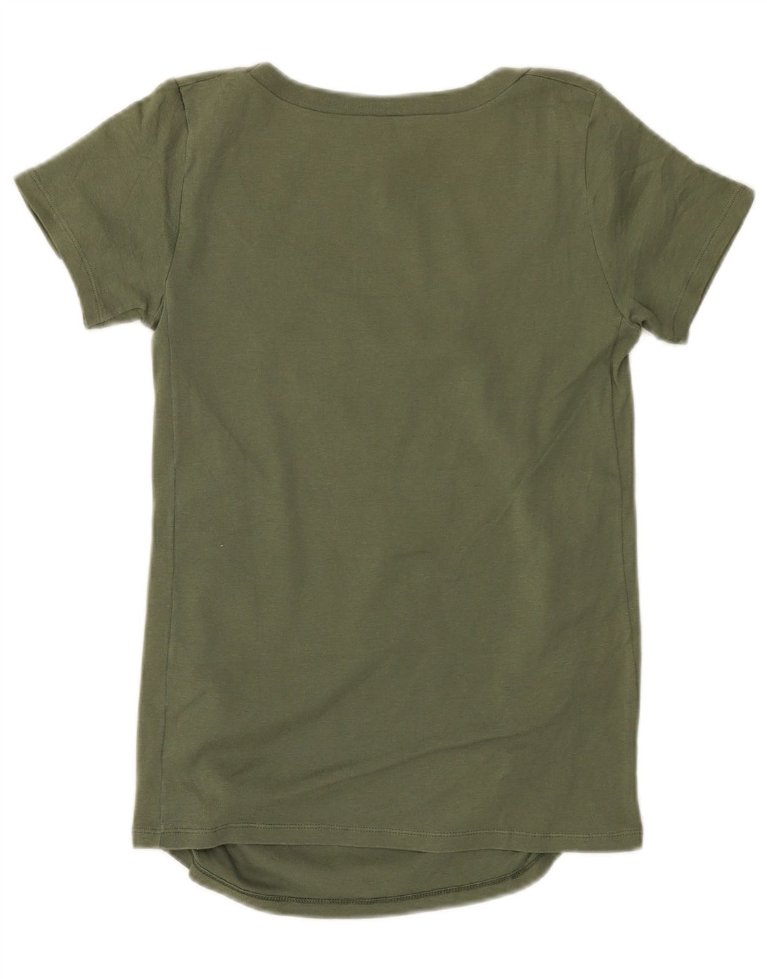 Benetton Damen T-Shirt Top UK 10 Small Khaki