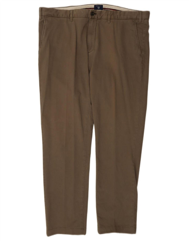 Gant Slim Chino-Hose für Herren, W40, L32, Khaki