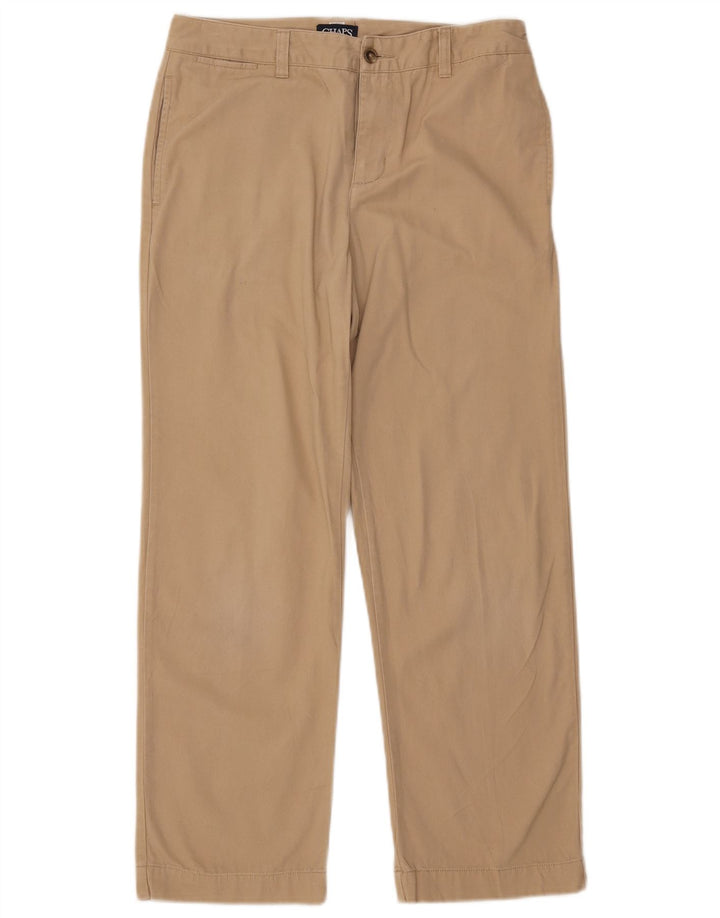 Chaps Jungen Husky Straight Chino Hose 11–12 Jahre W29 L26 Beige Baumwolle