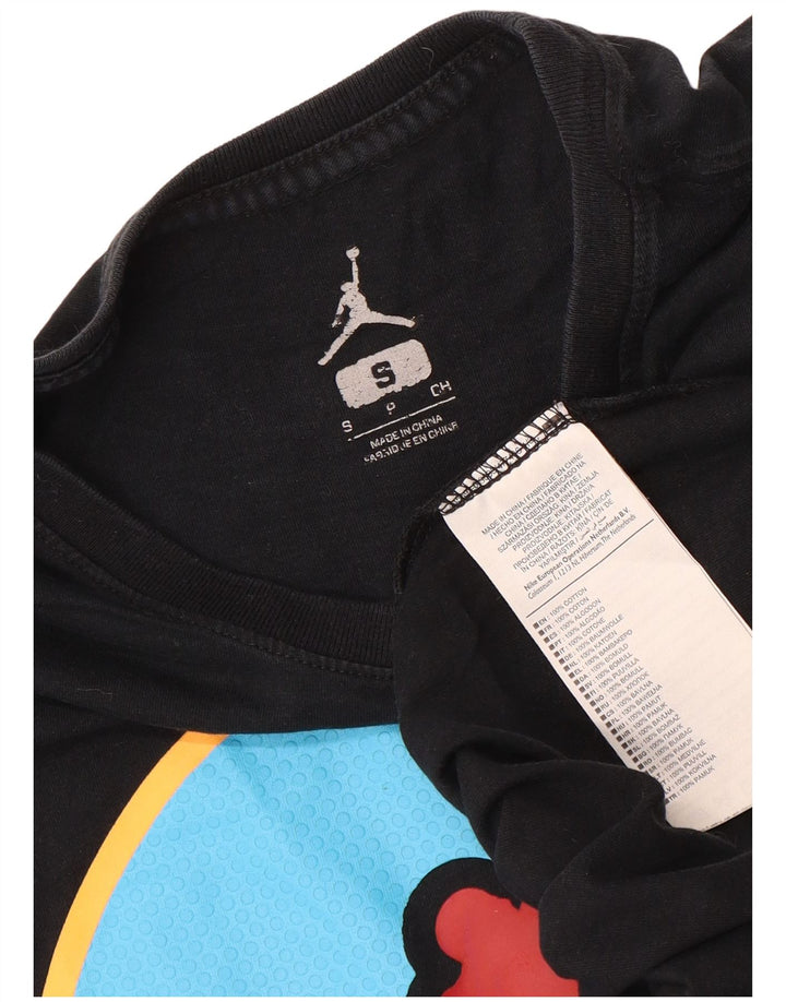 Jordan Herren-T-Shirt mit Grafik, Größe S, schwarze Baumwolle