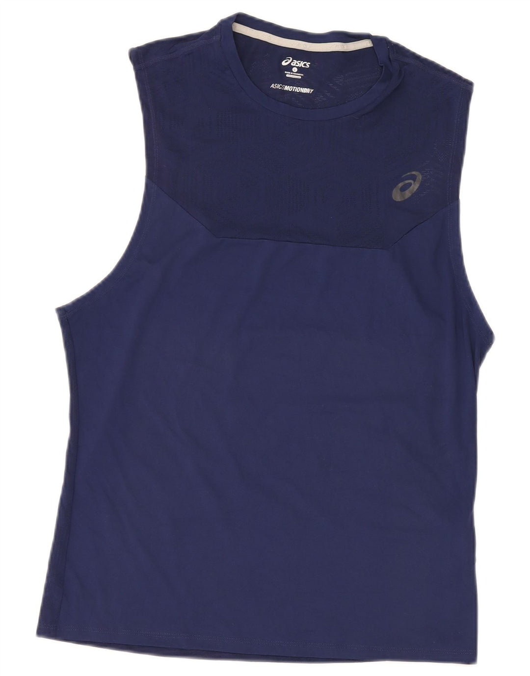 Asics Damen Weste Top UK 16 Large Marineblau Polyester