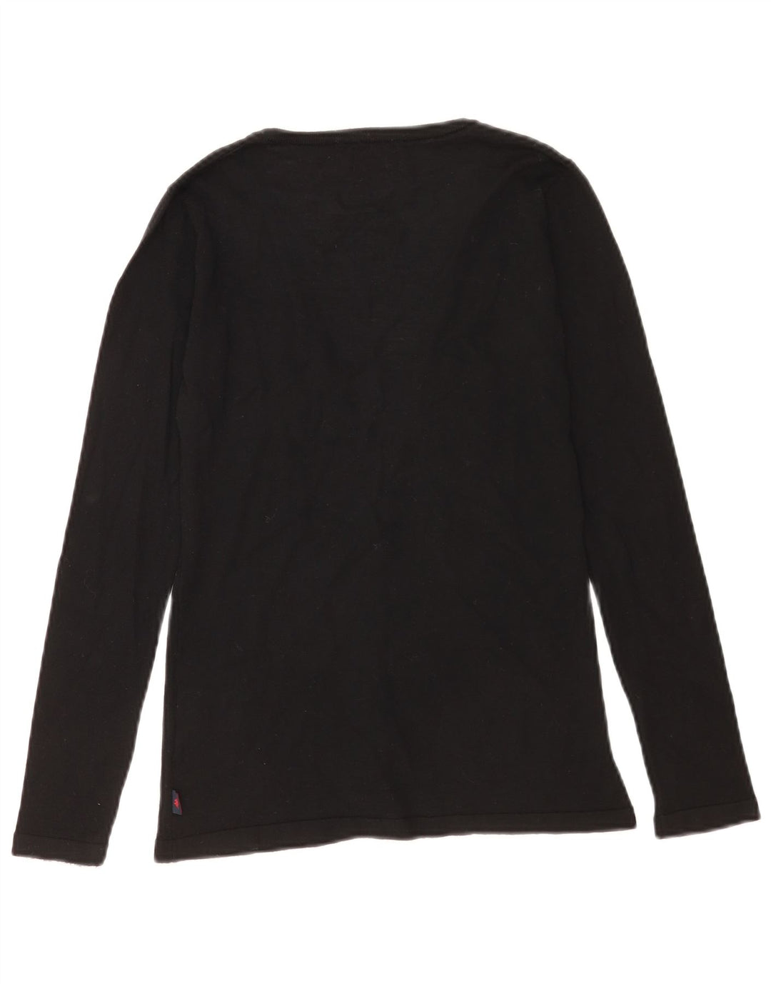 Kappa Damen Strickjacke Pullover UK 6 XS Schwarze Wolle