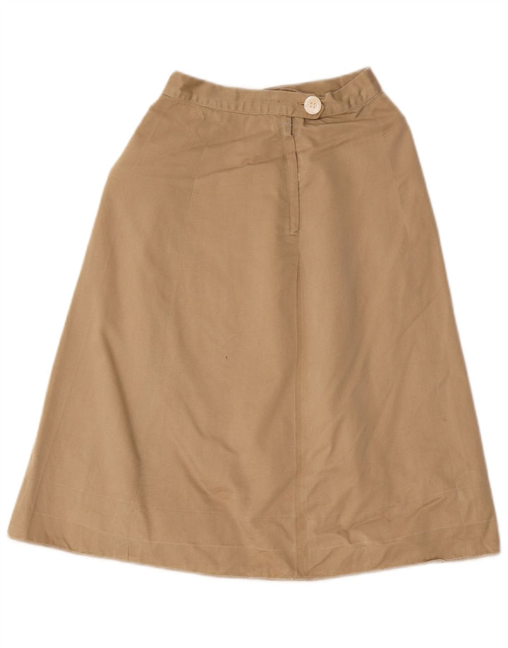 Vintage Damen A-Linie Rock W22 2XS Khaki