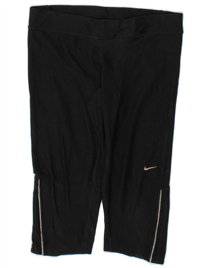 NIKE Womens Bermuda Sport Shorts Medium W30  Black Vintage Nike and Second-Hand Nike from Messina Hembry 