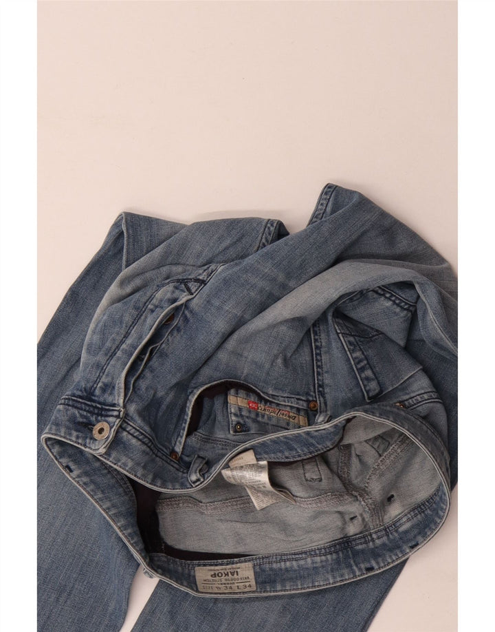 Diesel Herren Iakop Regular Slim Tapered Jeans W34 L34 Blaue Baumwolle