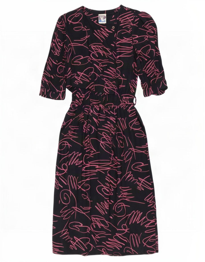 Yessica Womens By C&A Maxikleid mit abstraktem Muster EU 40 Mittelschwarz