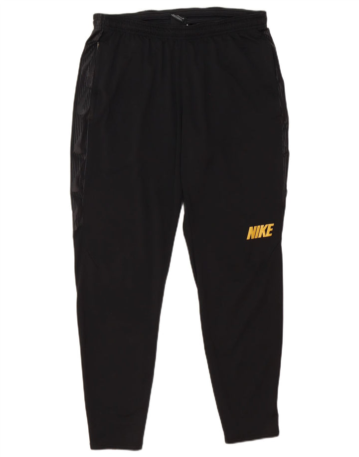 Nike Herren-Trainingshose mit Dri-Fit-Grafik, mittelschwarzes Polyester
