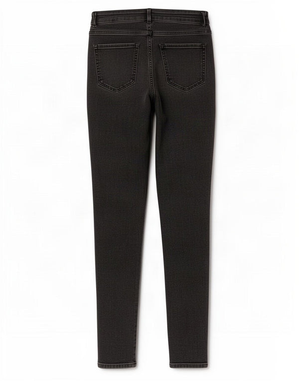 Marks & Spencer Damen Skinny Jeans UK 14 Large W30 L29 Graue Baumwolle
