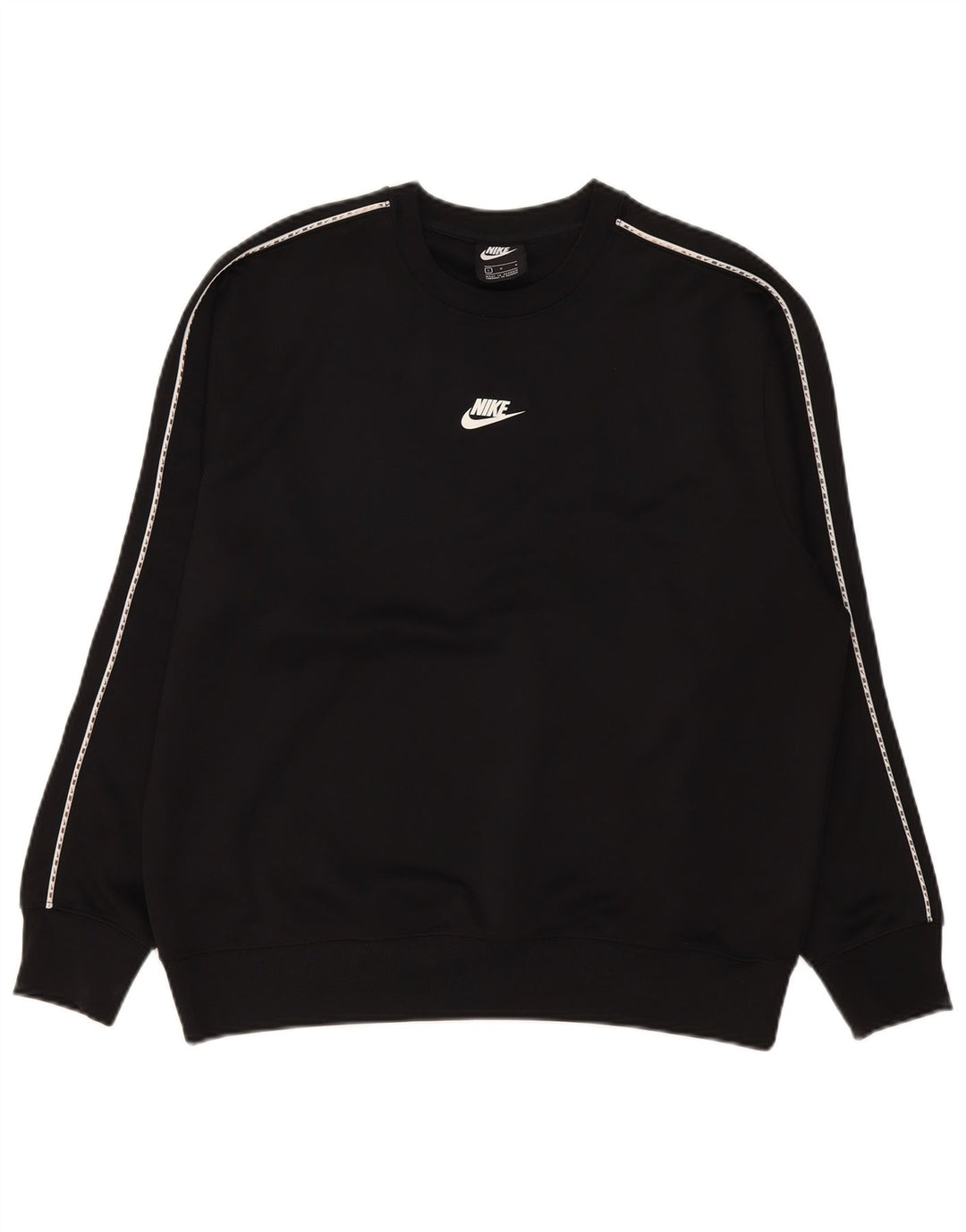 Nike Herren-Sweatshirt mit Grafik, groß, aus schwarzem Polyester