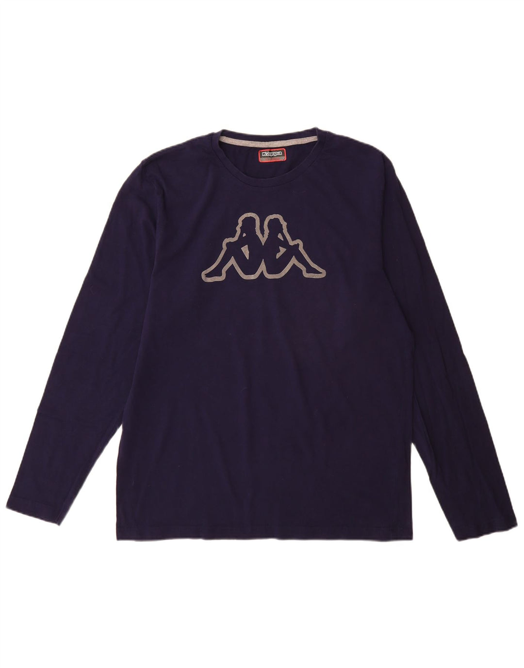 Kappa Herren Graphic Top Langarm XL Marineblau Baumwolle