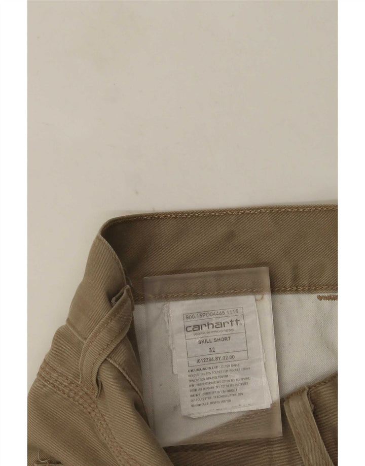 Carhartt Herren Freizeitshorts W32 Mittelbeige Baumwolle
