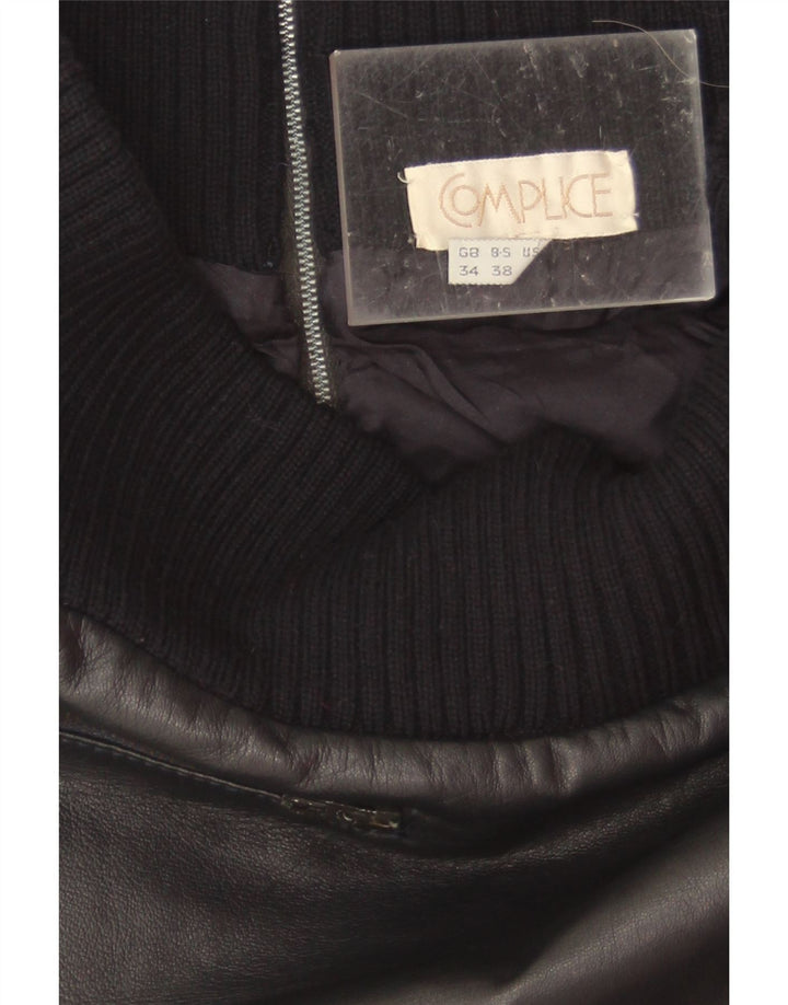 Complice Damen Lederrock W26 Small Schwarz