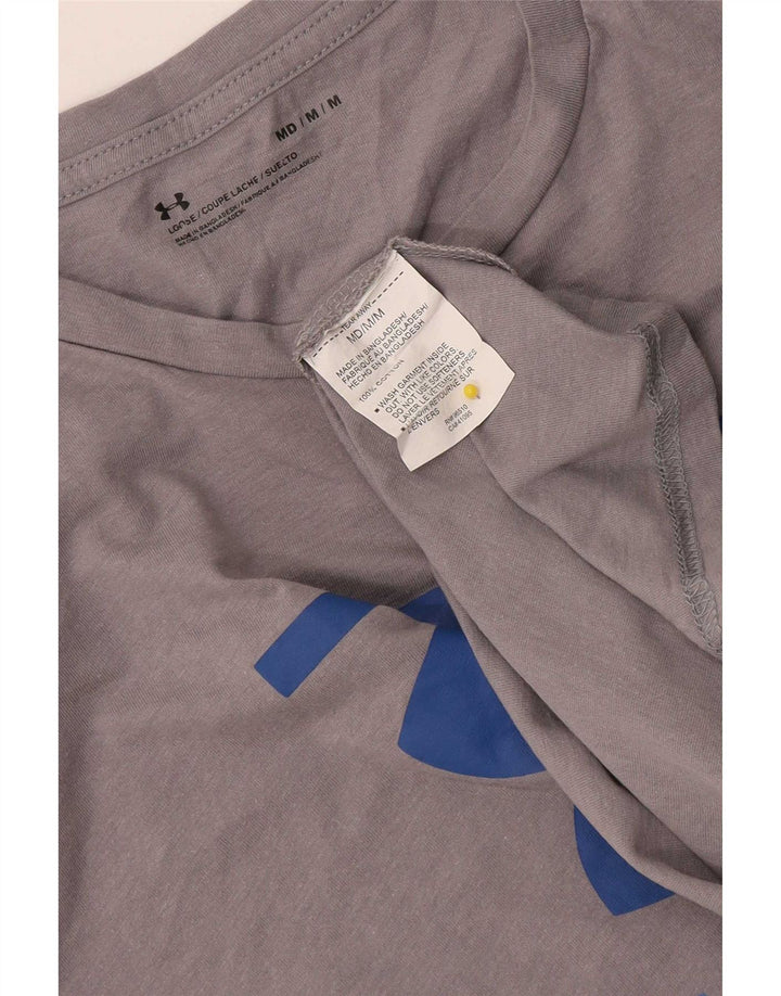 Under Armour Herren-T-Shirt mit Grafik, mittelgraue Baumwolle