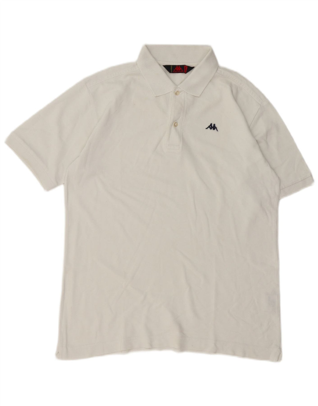 Kappa Herren-Poloshirt aus mittelweißer Baumwolle