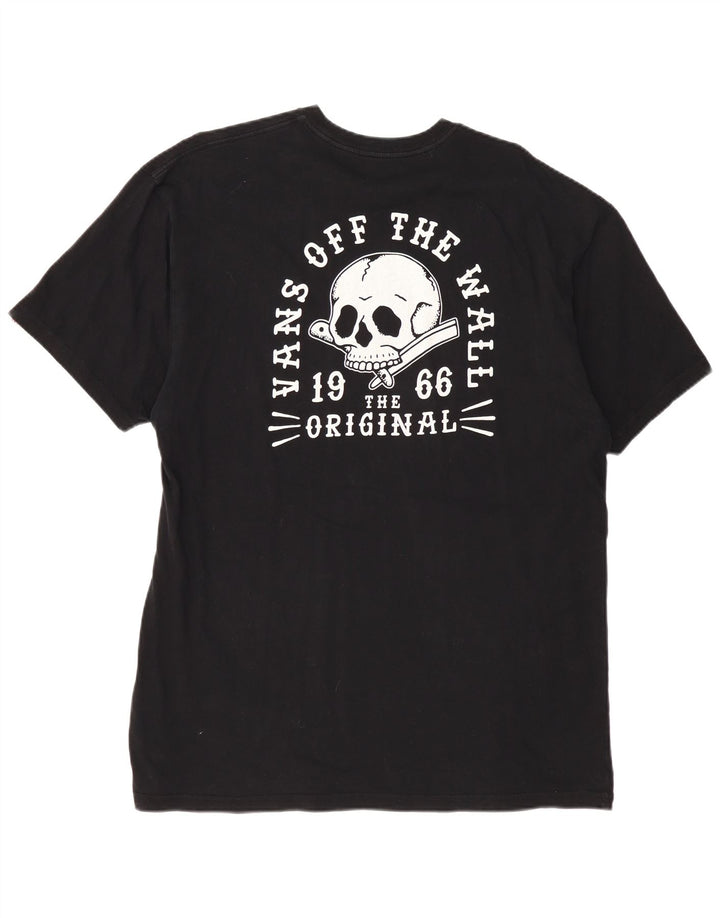 VANS Herren Classic Fit Graphic T-Shirt Top XL Schwarz Baumwolle