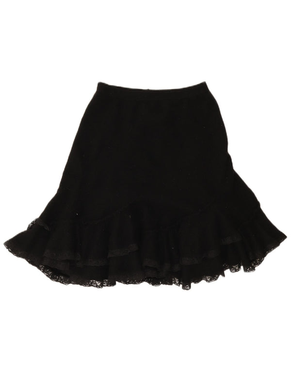 Luisa Spagnoli Damen Trompetenrock W28 Medium Black Angora