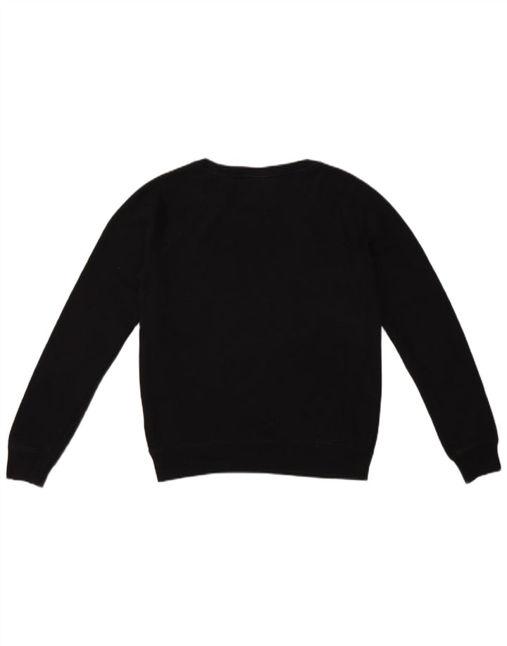Nike Damen-Sweatshirt mit übergroßem Crop-Grafikmotiv, Gr. 10, Größe S, Schwarz