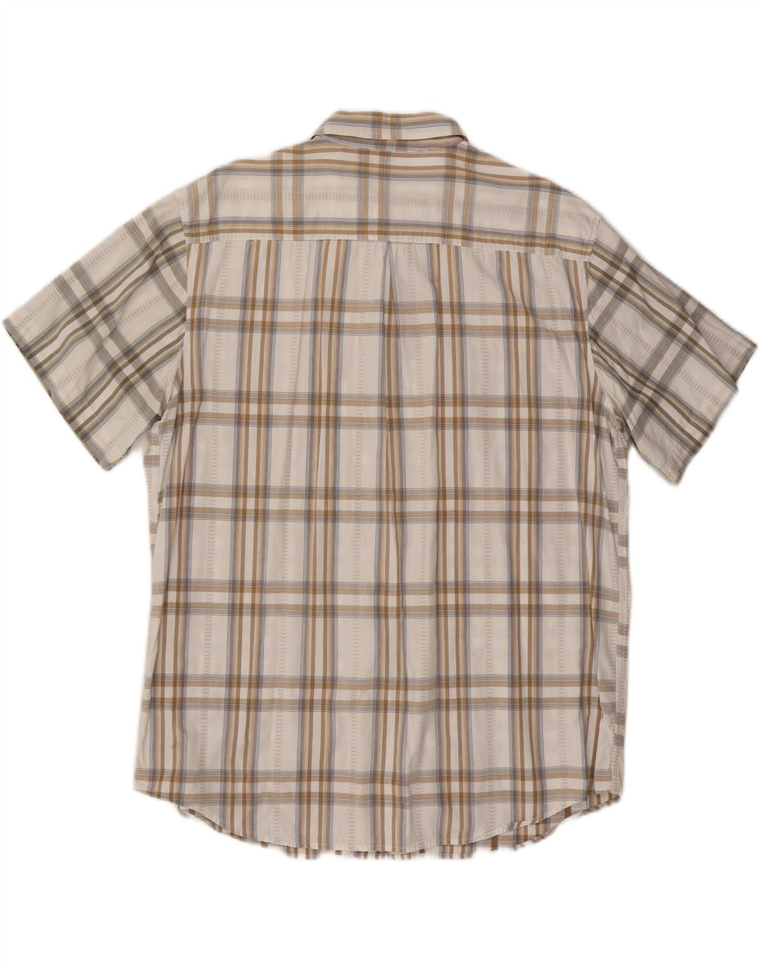 WRANGLER Herren Kurzarmhemd 2XL weiß kariert Baumwolle